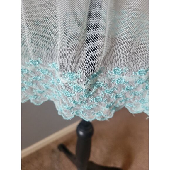 Hugo Buscati Sheer Long Sleeve Collared Long Sleeve Button Down Blouse Size S - Picture 6 of 10